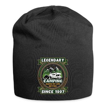 Legendär seit 1997 Camping Geschenk Geburtsjahr - Jersey-Beanie - Schwarz - Vorne