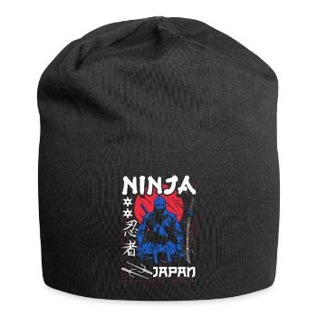 Ninja 5th Birthday - Jersey Beanie - black - Front
