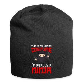 Ninja Tshirt Kids Men Ninjutsu - Jersey Beanie - black - Front
