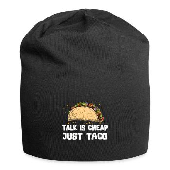 Taco Mexico Food Fast Food Nachos Fiesta Salsa - Jersey Beanie - black - Front