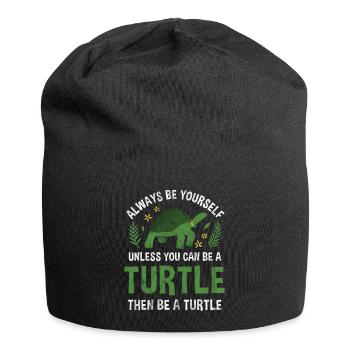 Turtle - Jersey Beanie - black - Front