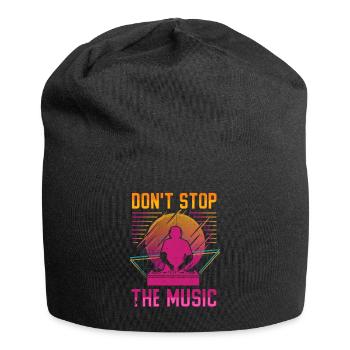 DJ - Jersey-Beanie - Schwarz - Vorne