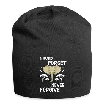 Cadeau d’éléphant pour Proboscis Africa Wilderness Zoo - Bonnet en jersey - noir - Devant