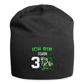 Motocross - Jersey-Beanie - Schwarz - Vorne