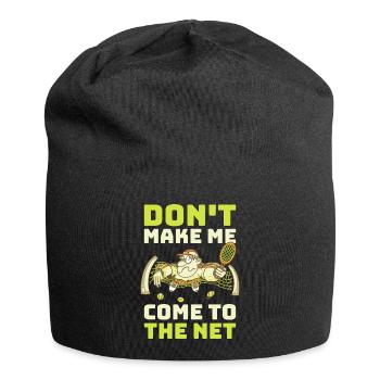 Don't Make Me Come To The Net Tennis Gift - Jersey Beanie - black - Front