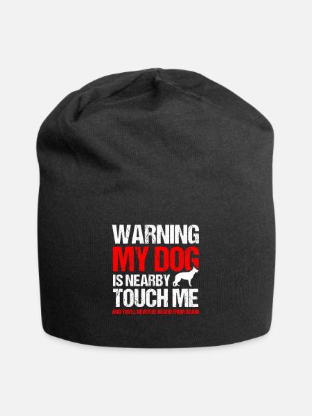 Deutscher Schäferhund Polizeihund Polizei Hund - Jersey-Beanie - Schwarz