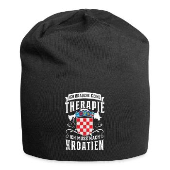 Kroatien Tshirt - Jersey-Beanie - Schwarz - Vorne