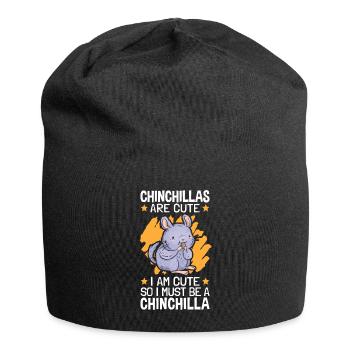Je suis un rongeur chinchilla souris laineuse - Bonnet en jersey - noir - Devant