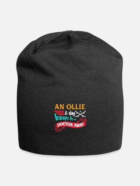 Un Ollie par jour éloigne le médecin - Bonnet en jersey - noir