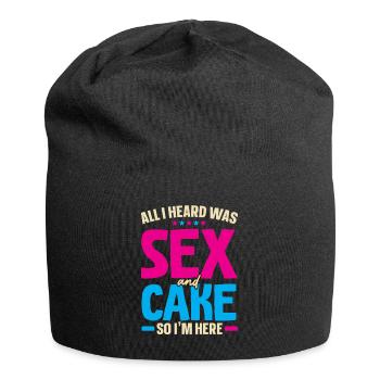 Alles was ich hörte war Sex und Pflege also bin ic - Jersey-Beanie - Schwarz - Vorne