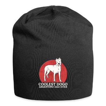Dogo Argentino Papa Chien Propriétaire Cadeau - Bonnet en jersey - noir - Devant
