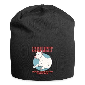 Dogo Argentino Papa Chien Propriétaire Chien Cadeau - Bonnet en jersey - noir - Devant