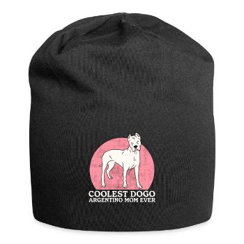 Dogo Argentino Maman Chien Propriétaire Cadeau - Bonnet en jersey - noir - Devant