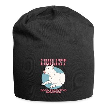 Dogo Argentino Maman Chien Propriétaire Cadeau - Bonnet en jersey - noir - Devant
