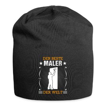 Maler Beruf Ausbildung Lackierer Geschenk - Jersey-Beanie - Schwarz - Vorne