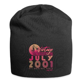 Mois de naissance Juillet 2001 - Bonnet en jersey - noir - Devant