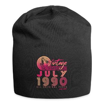 Juli 1990 Geburtstagsgruss - Jersey-Beanie - Schwarz - Vorne
