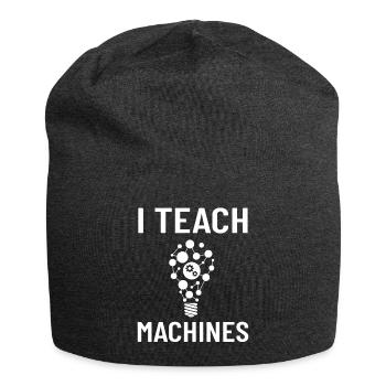 Maschinelles Lernen Künstliche Intelligenz AI - Jersey-Beanie - Anthrazit - Vorne