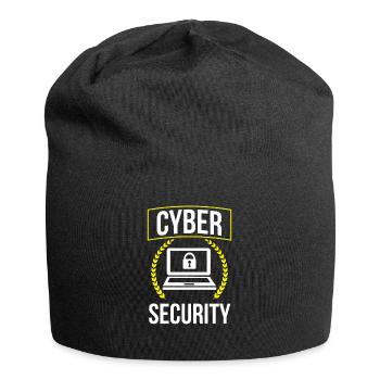 Cybersecurity Hacking Hack Hacker IT Security - Jersey Beanie - black - Front