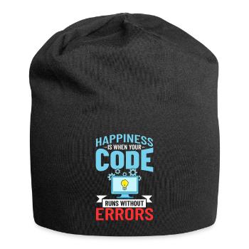 Développeur de logiciels de développement de logiciels - Bonnet en jersey - noir - Devant