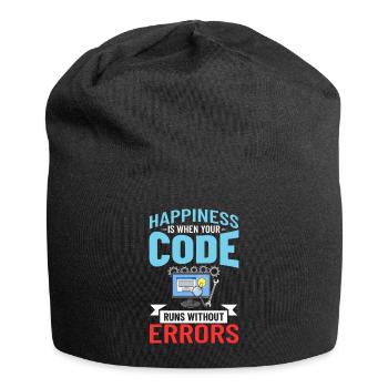 Développeur de logiciels de développement de logiciels - Bonnet en jersey - noir - Devant