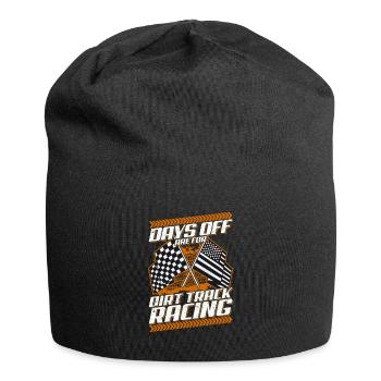 Freie Tage sind für Dirt Track Racing Funny Racer - Jersey-Beanie - Schwarz - Vorne