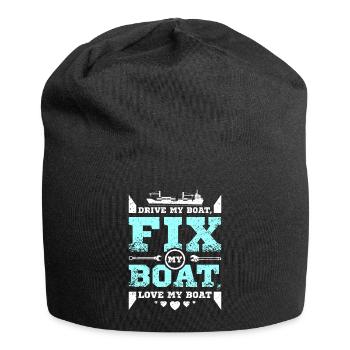 Fix my boat love my boat - Jersey Beanie - black - Front