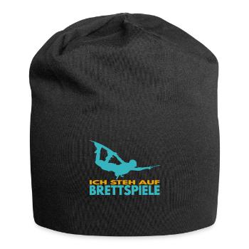 Ich steh auf Brettspiele. Wakeboard Lifestyle - Jersey-Beanie - Schwarz - Vorne