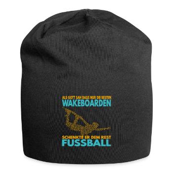 Als Gott sah, dass nur die besten Wakeboarden .. - Jersey-Beanie - Schwarz - Vorne