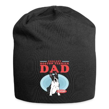 Boston Terrier Dad Hunde Hundebesitzer Geschenk - Jersey-Beanie - Schwarz - Vorne