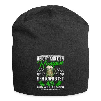 Reicht Mir Das Bier Ihr Narren - 49. Geburtstag - Jersey-Beanie - Anthrazit - Vorne