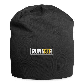 13.1 Coureur de semi-marathon - Bonnet en jersey - noir - Devant