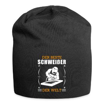 Schweißer Beruf Schweißgerät Handwerker Geschenk - Jersey-Beanie - Schwarz - Vorne