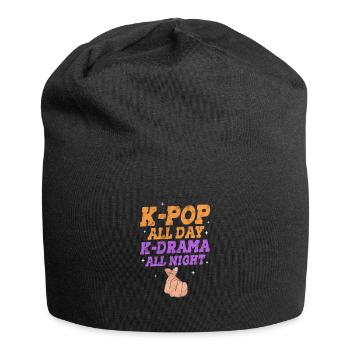 K-Pop Musique Coréenne Pop Corée Kpop Cadeau - Bonnet en jersey - noir - Devant
