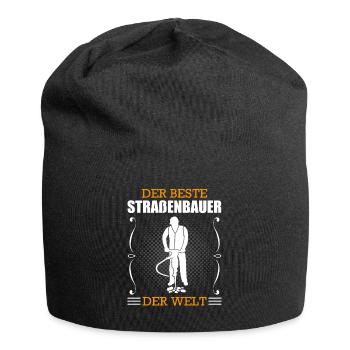 Straßenbauer Beruf Straßenbau Arbeiter Geschenk - Jersey-Beanie - Schwarz - Vorne