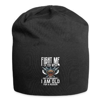 Wikinger Viking Vikings Odin Walhalla Geschenk - Jersey-Beanie - Schwarz - Vorne