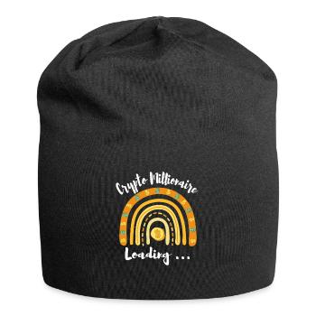 Crypto Millionaire Loading Rainbow Bitcoin Shirt - Jersey-Beanie - Schwarz - Vorne