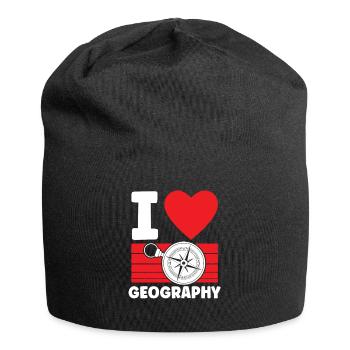 I love Geography Geography Profession Geography - Jersey Beanie - black - Front