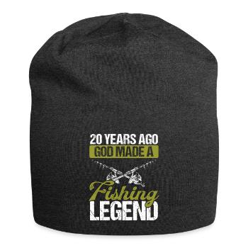 20 Year Old Fishing Legend Rod 20 Fisherman - Jersey Beanie - charcoal grey - Front