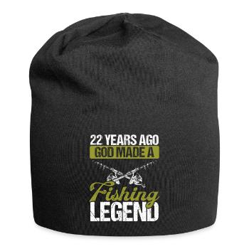 22 Year Old Fishing Legend Rod 22 Fisherman - Jersey-Beanie - Schwarz - Vorne