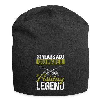 31 Year Old Fishing Legend Rod 31 Fisherman - Jersey Beanie - charcoal grey - Front