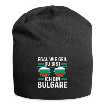 Balkan Bulgare Bulgarisches Bulgarien - Jersey-Beanie - Schwarz - Vorne