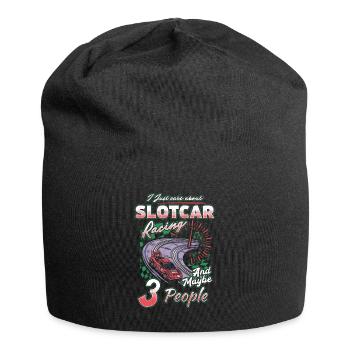 Spielauto-Rennen Funny Slot Car Racer - Jersey-Beanie - Schwarz - Vorne