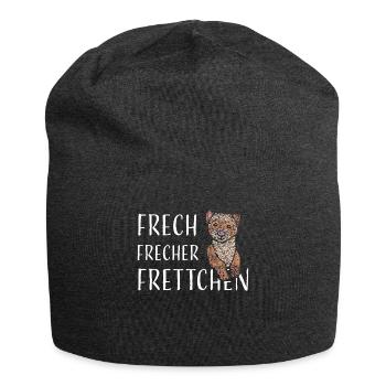 Frettchen Frettchenbesitzer Ferret - Jersey-Beanie - Anthrazit - Vorne