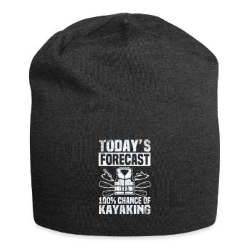La prédiction d’aujourd’hui 100% de chances de faire du kayak - Bonnet en jersey - charbon - Devant