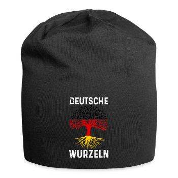 Deutschland Deutscher Deutsches Deutschland - Jersey-Beanie - Schwarz - Vorne