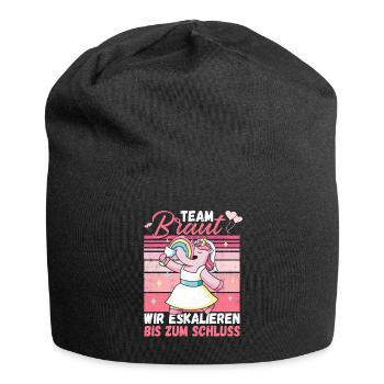 Team Bride JGA Enterrement de vie de garçon Polter Girls - Bonnet en jersey - noir - Devant