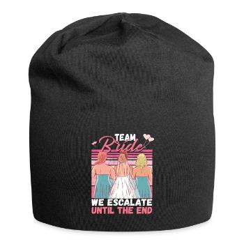 Team Bride JGA Enterrement de vie de garçon Polter Girls - Bonnet en jersey - noir - Devant