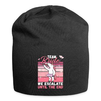 Team Bride JGA Enterrement de vie de garçon Polter Girls - Bonnet en jersey - noir - Devant