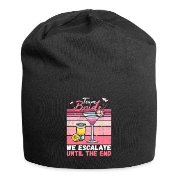 Team Bride JGA Enterrement de vie de garçon Polter Girls - Bonnet en jersey - noir - Devant